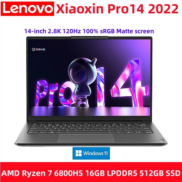 Lenovo Xiaoxin Pro 14 Laptop AMD Ryzen R7 6800HS 16G 512G SSD ...