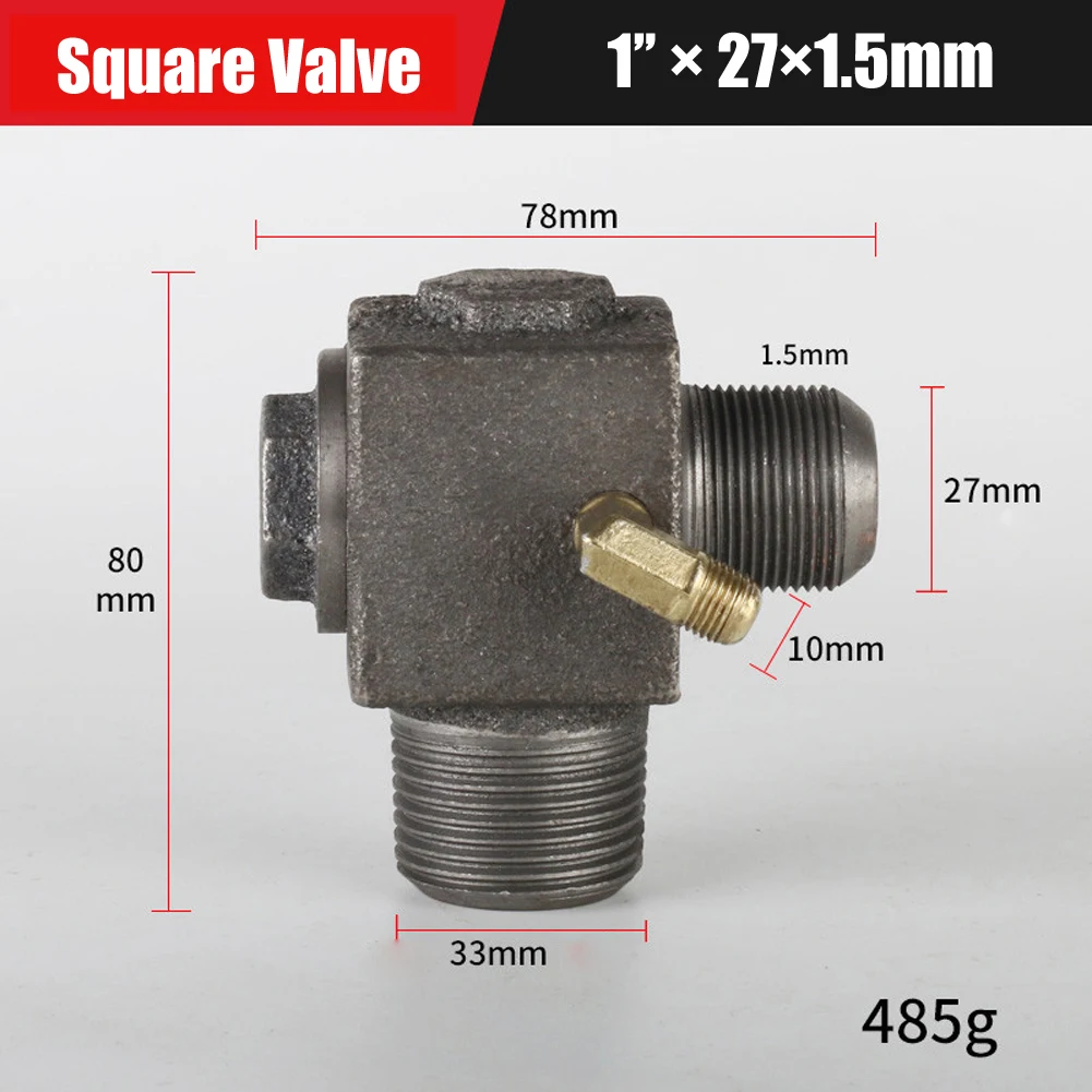 3 portas ferro fundido cobre macho thread bomba de ar 1pc 04