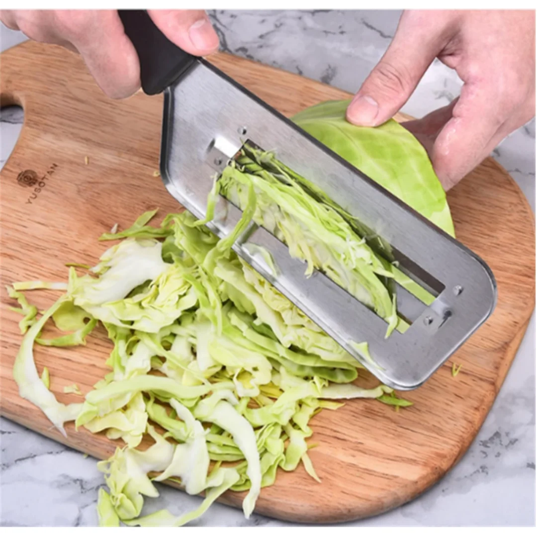 Kitchen Cabbage Shredder Slicer Coleslaw Sauerkraut Cutter Chopper Lettuce Peeler - Stainless Steel Mandoline Slicer for Fruit & Vegetable