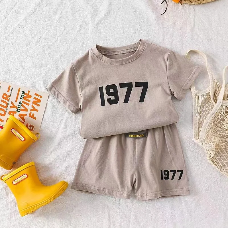 Kids Clothes Set T-shirt+Shorts Kids Boy Summer Clothing Set Cute Baby Girls Outfit Set Tee Pants 2024 New