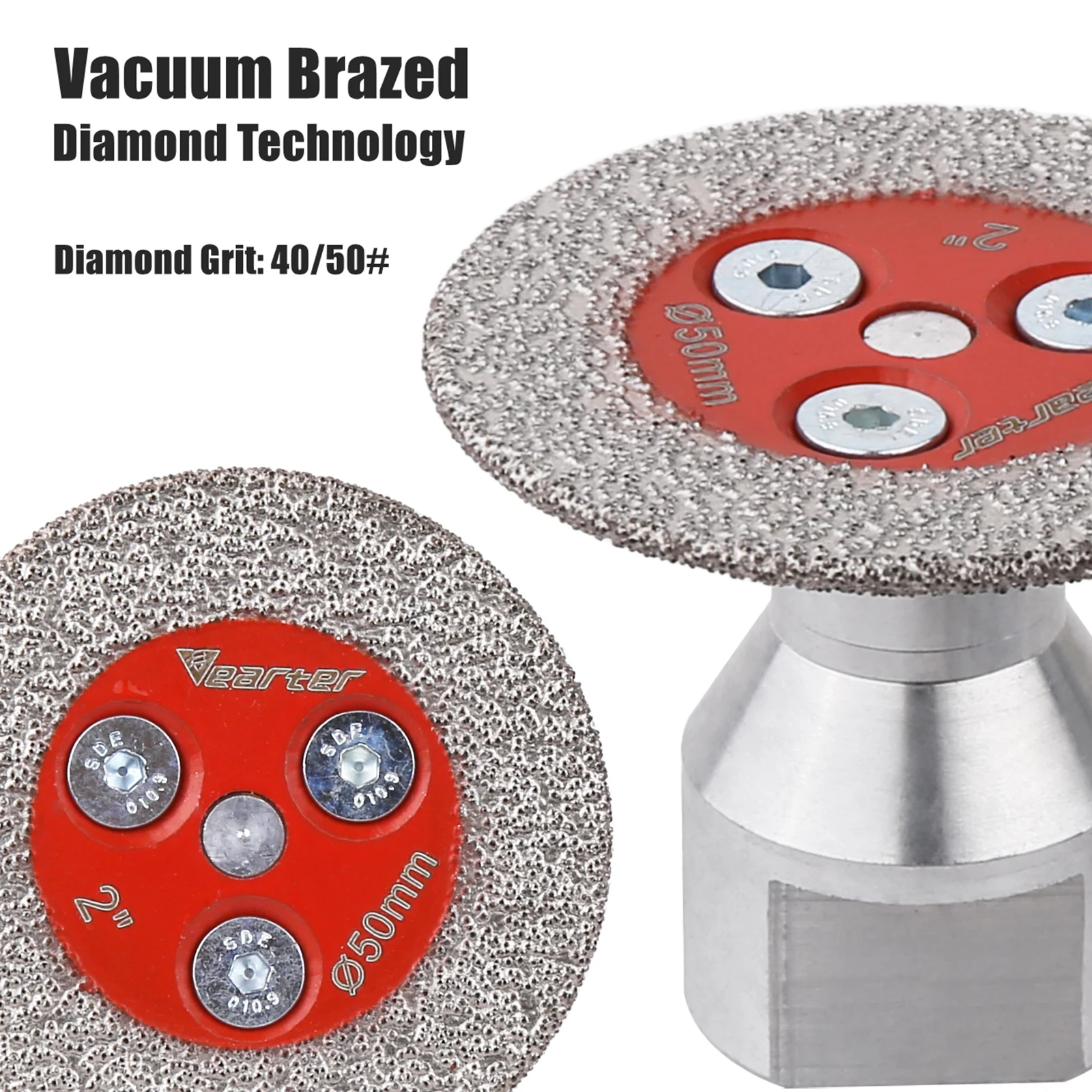 Diamond Cutting Blade Vacuum Brazed Diamond Engraving Saw Caving Blade 5/8''-11 Flange Grinding Disc Cutting For Tile Marble Concrete Ceramic