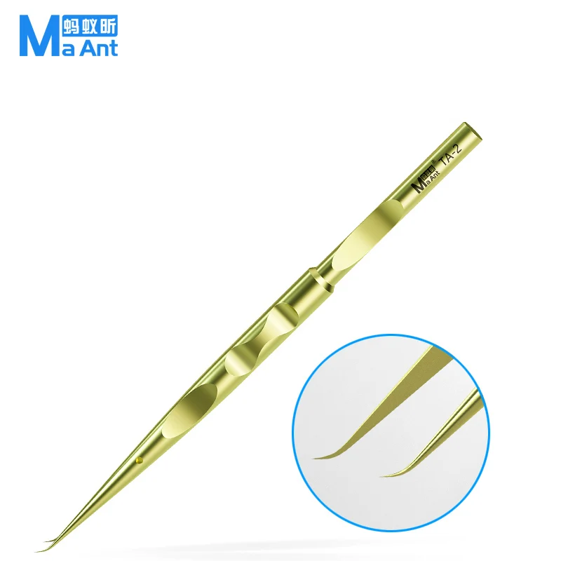 Premium Titanium Alloy Precision Tweezers - Anti-Slip Professional Forceps