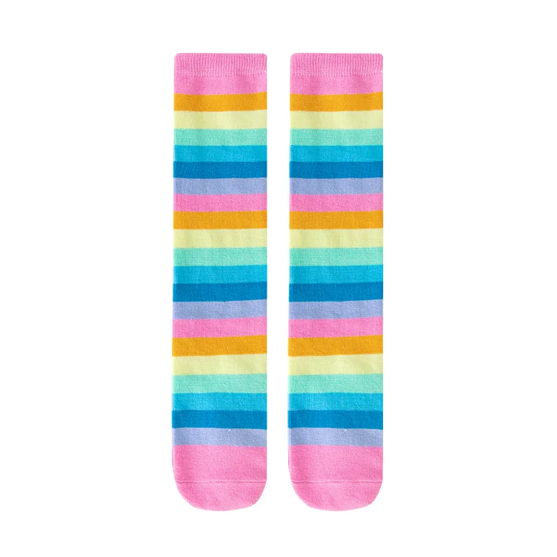 Girls' mid tube socks Korean version children's leg half height tube socks baby performance long tube socks 5