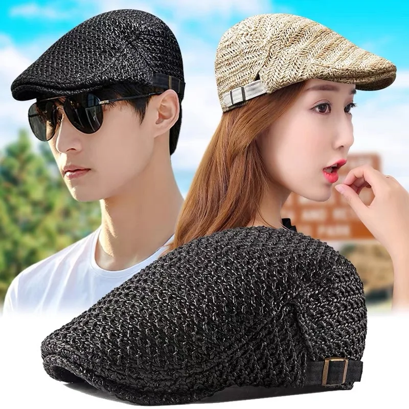 Hot Sale Summer cap European American foreign trade forward breathable sun hat men's and women's beret_voghion.com