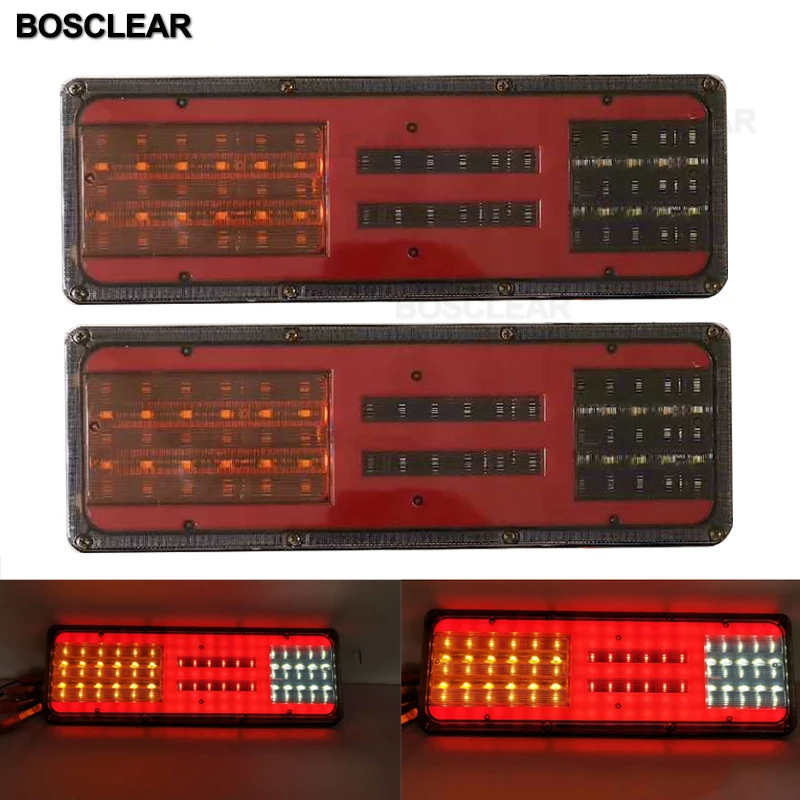 

Durable Waterproof 24V Car Truck LED Rear Tail Light Flowing Signal Warning Light Lamp for Trailer Caravans UTE Campers ATV Boat