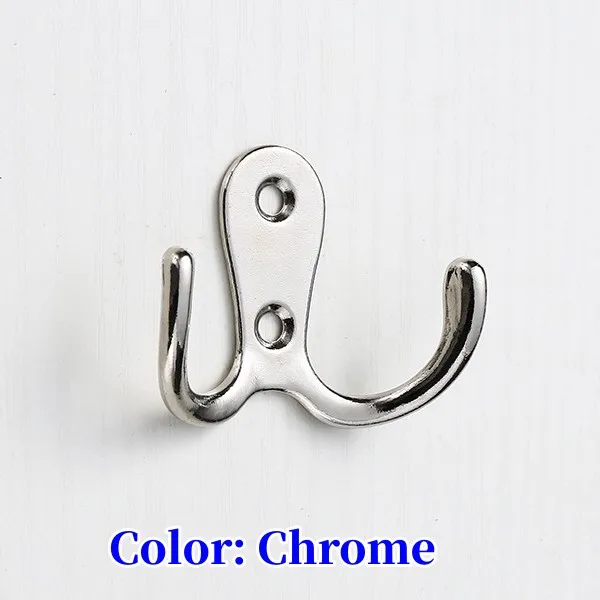 10 Pack Heavy Duty Dual Coat Hooks Wall Mounted - Zambia