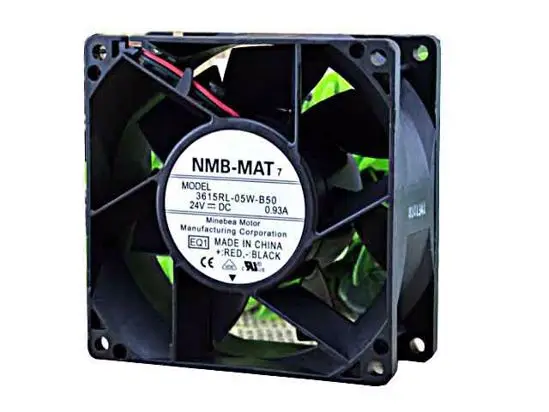 

NMB-MAT 3615RL-05W-B59 EQ1 DC 24V 0.93A 3-проводной 90x90x38 мм вентилятор охлаждения сервера