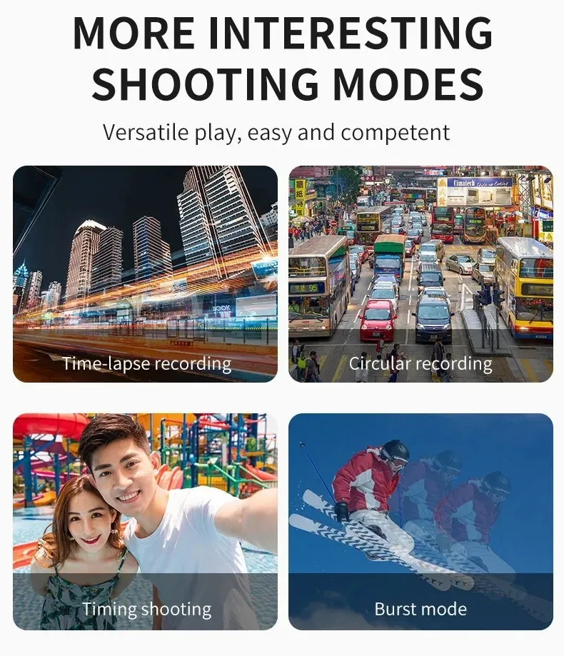 4K HD 미니 액션 카메라, V8 와이파이 60FPS, 리모컨 스크린, 방수 DV 스포츠 캠코더, 드라이브 녹음기, 무선 웹캠