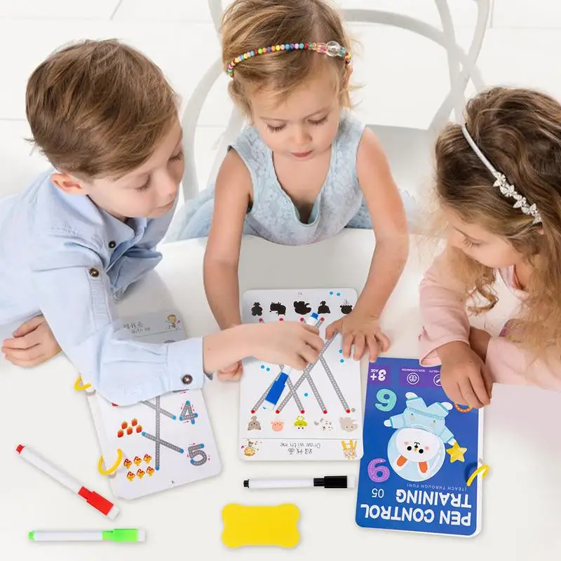 어린이용 트레이싱 북, 지워지는 워크북,  쓰기 도구, 조기 교육 학습 워크북, 2-6 세 어린이용