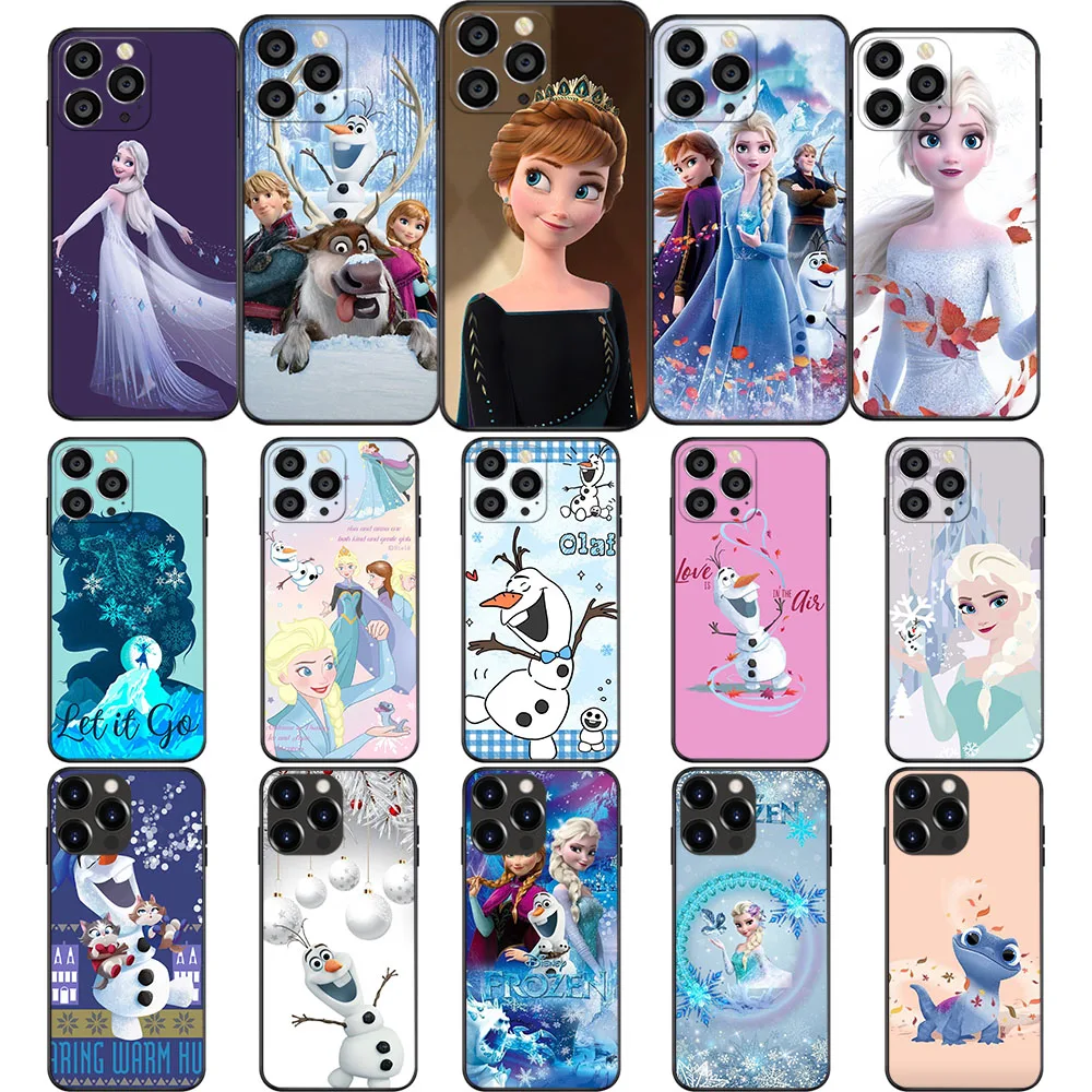 Ny-86 Queen Elsa Custodia Morbida Congelata Per Iphone 5S Se 6 6S 7 8 11 X Xs Xr Plus Pro Max