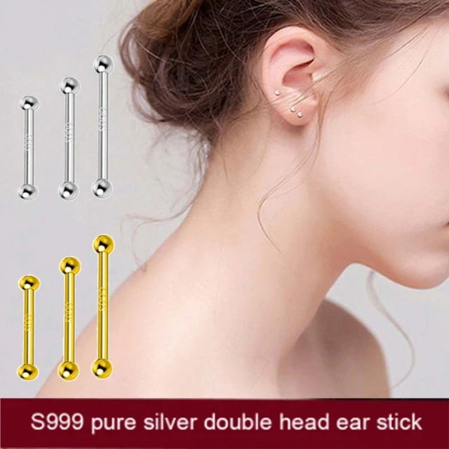 Clear Plastic Earrings For Sports, Clear Stud Earrings, Ball Invisible  Earring Posts For Sensitive Ears with Soft Rubber Earring Backs for Surgery  and