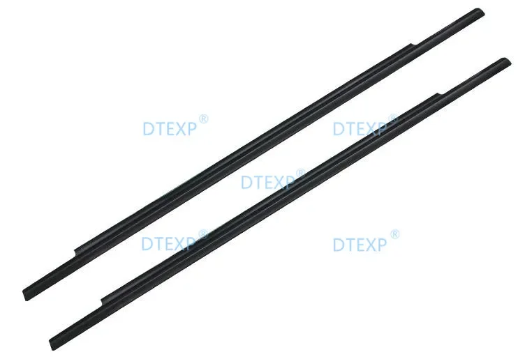 Black Outside Windows Rubber For ASX RVR Glass Protector Black Rubber Strip 4 PCS