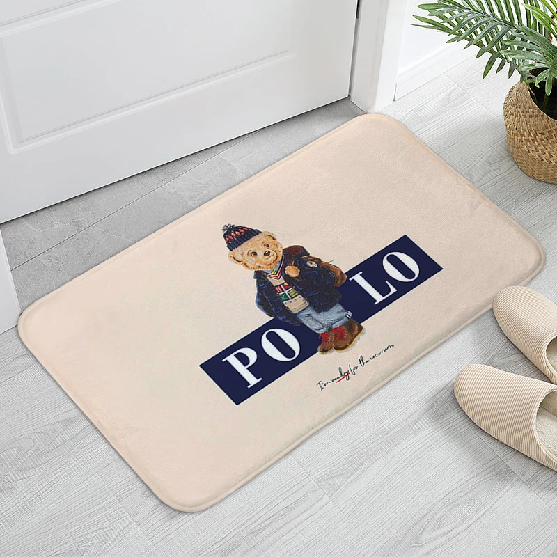 

Non-slip Mat PPolos Custom Rug Aesthetic Bathmat Living Room Carpet for Entrance Door Useful Things for Home Kitchen Accessories