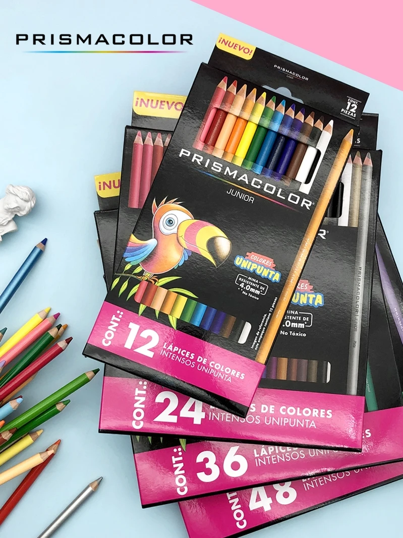 Prismacolor Scholar 색연필 초보 예술가 및 공예가를 위한 미술 연필 세트 우수한 블렌딩을 위한 부드럽고 매끄러운 리드