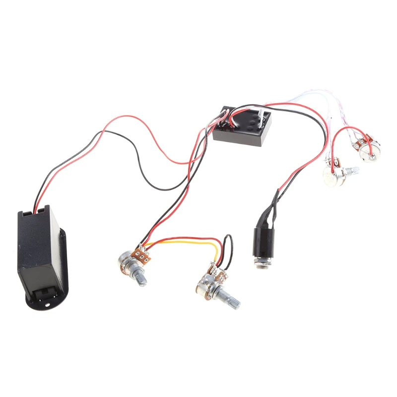 

2-полосный активный приемник цепи предварительного усиления бас-гитары, черный