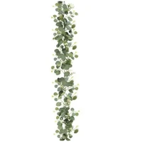 2pcs/1pc 6' Artificial Eucalyptus Garland Faux Greenery Eucalyptus Leaves Vines For Wedding Backdrop Arch Home Party Decor 2