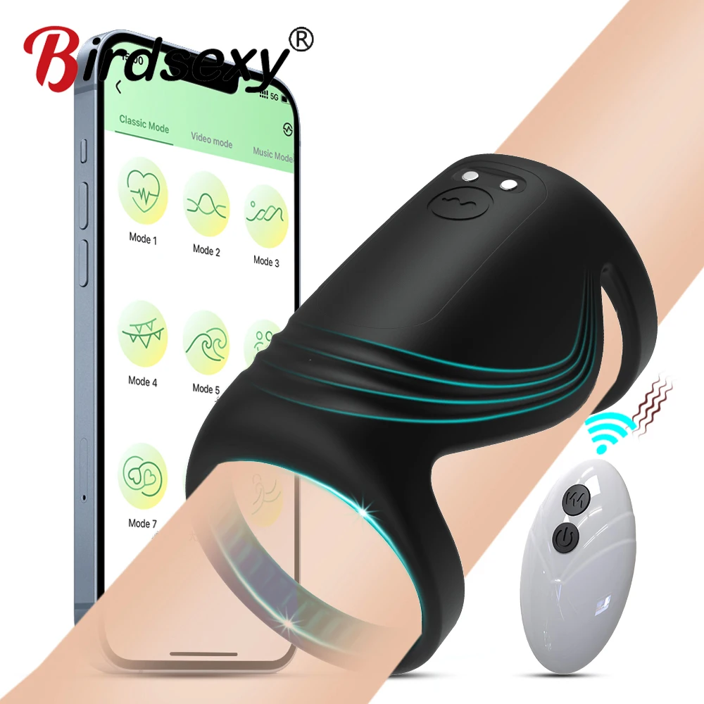 Bluetooth пенис вибратор для мужчин мастурбатор секс машина пенис тренажер задержки кольцо пениса массажер Мужской секс-игрушки для взрослых