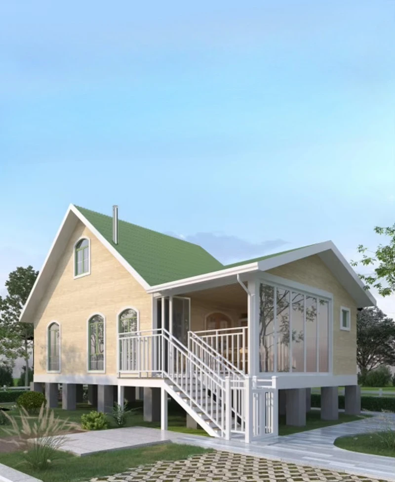 บ้านสำเร็จรูปคุณภาพสูงแบบกำหนดเอง บ้านวิลล่าหรูหรา บ้านสำเร็จรูปขนาดเล็ก บ้านคอนเทนเนอร์พับได้ บ้านคอนเทนเนอร์แบบถอดประกอบได้ 1