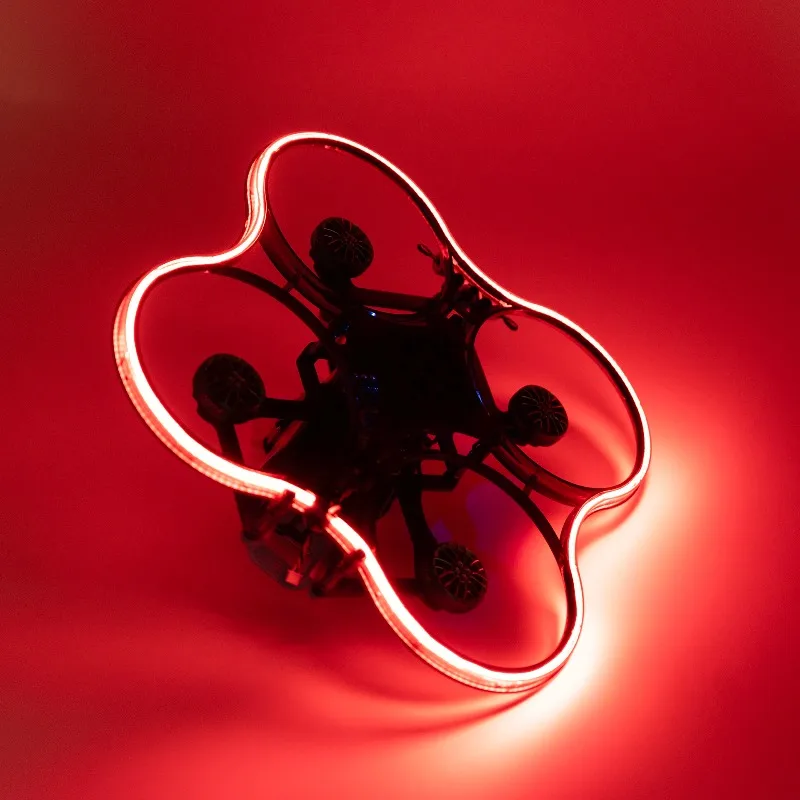 Bande LED RGB 500mm pour drone FPV HPXGRC fixée sous un bras de drone course, éclairage multicolore