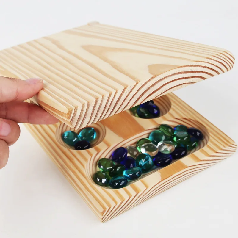 Board Game Table Games Mancala Board Game Wooden Board for Adults & Kids