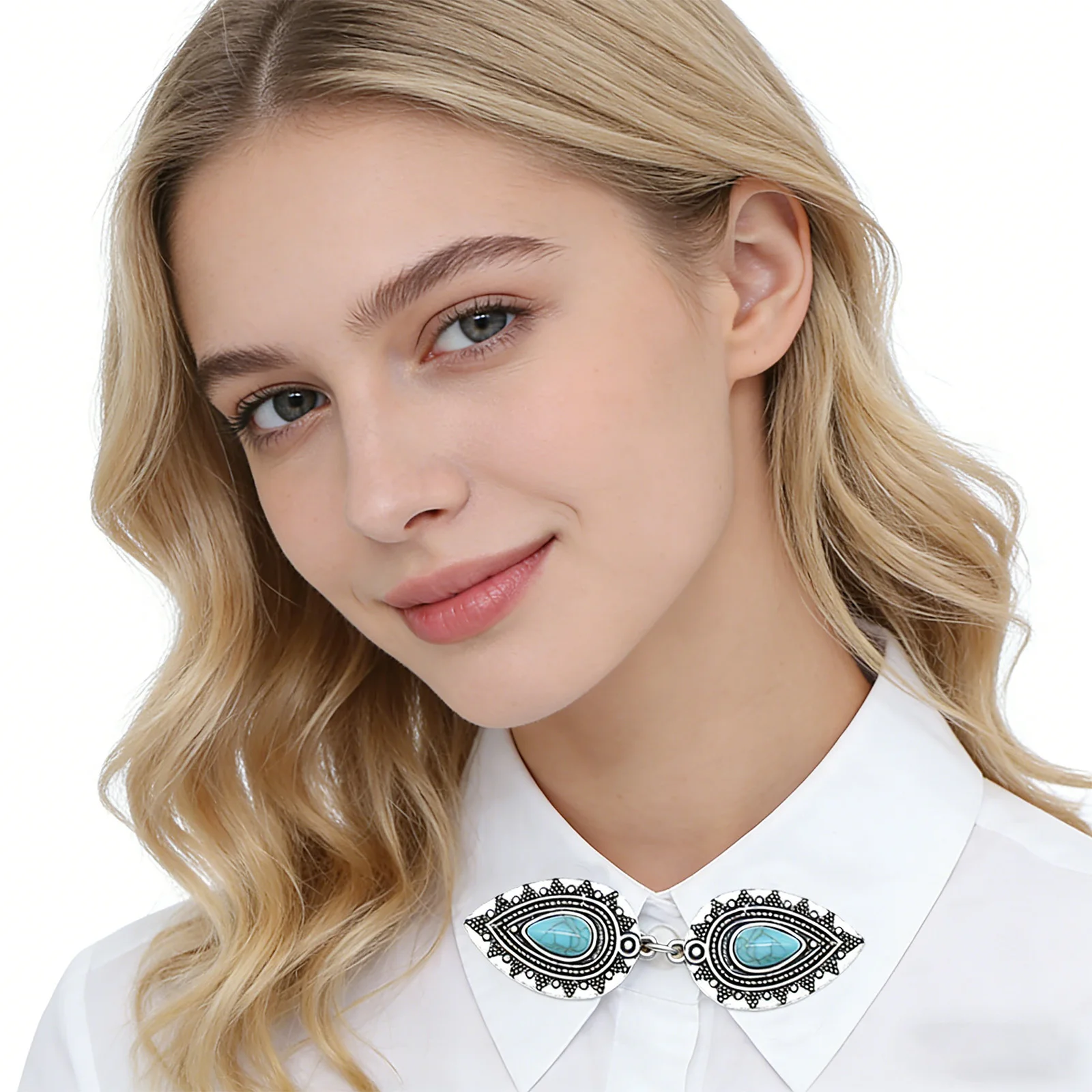 5개입 셔츠 드레스 클립 빈티지 스웨터 클립 가디건 숄 브로치 허리 장식 여성용