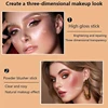 Multi-Tone Creamy Highlighter Blush Stick Makeup Long-Lasting Waterproof Simple High Lip Natural Stereo Concealer Blush Stick 6