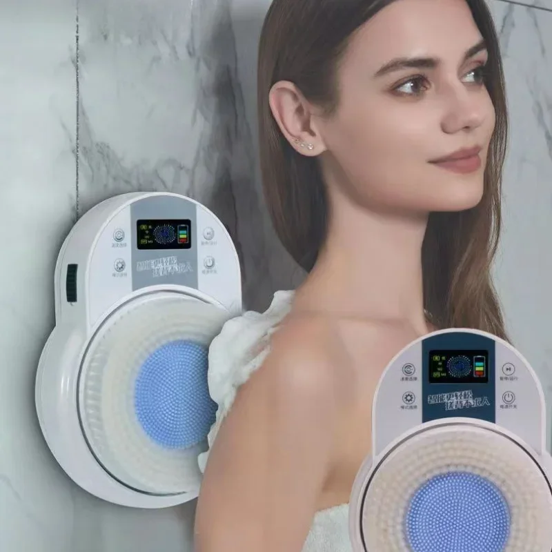 Electric Bathing Device Automatic Bathing Device Rub Back Brush Wall-mounted Electric