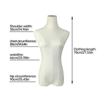 Mannequin de présentation pour robe de mariée, couverture de corps en velours pour femme, forme de robe de remplacement, maillot de corps de maquillage 4
