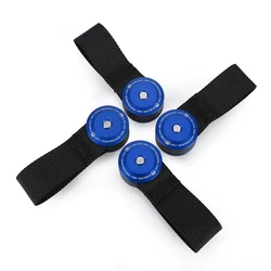 Enhanced Rear Luggage Cargo Rack for Motorcycles - Premium Motorcycle Accessory for Adventure and Touring (Blue)