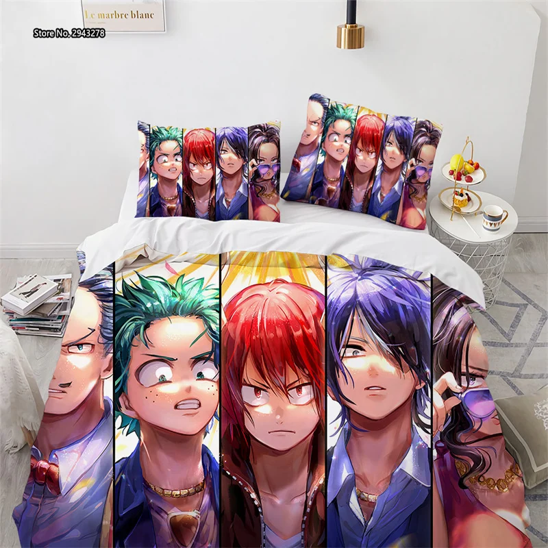 My Hero Academy Digital Printed Home Textile Bedroom Decorated Multi-size Duvet Comforter Pillowcases 2/3pcs