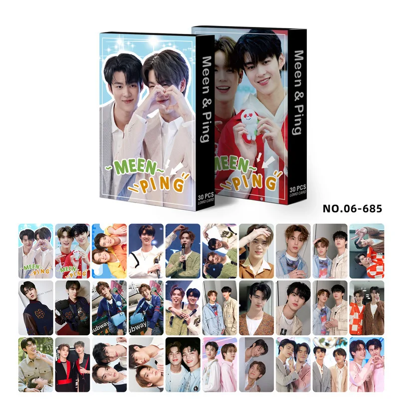 Lomo Cards Album Cards 30 Thai Star Peripheral Small Cards FIRST KHAOTUNG Meenping Jong Single-Sided LOMO Card