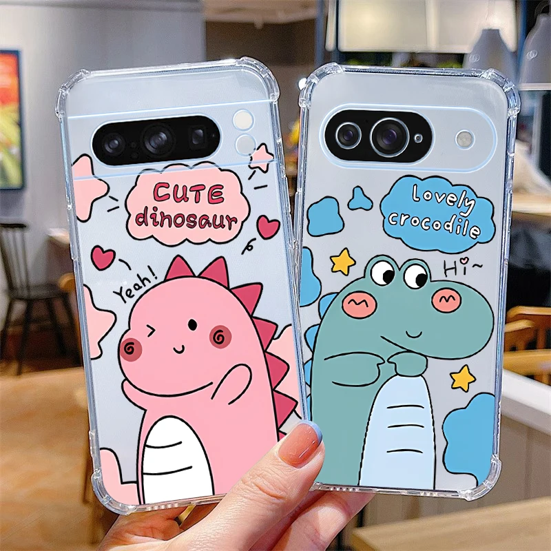 Cartoon Pattern Transparent Phone Case