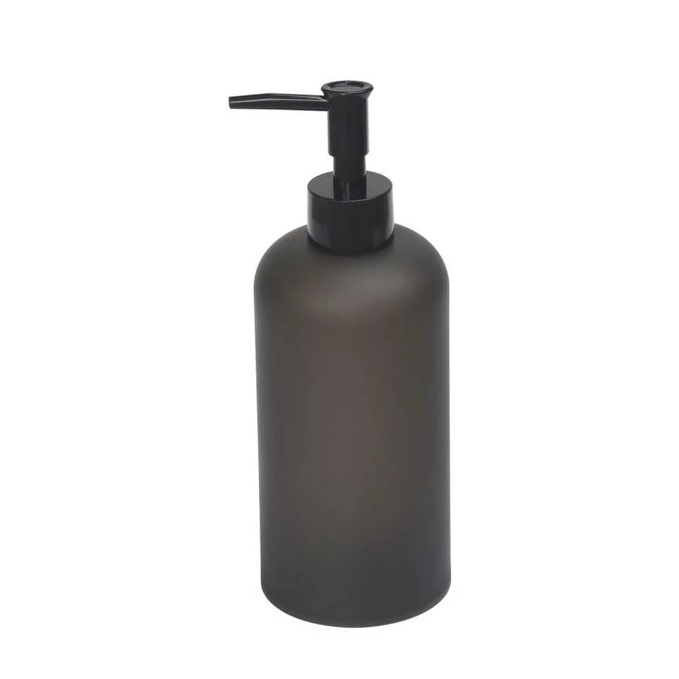Frosted Black Soap Pump Dispenser 4 Pack