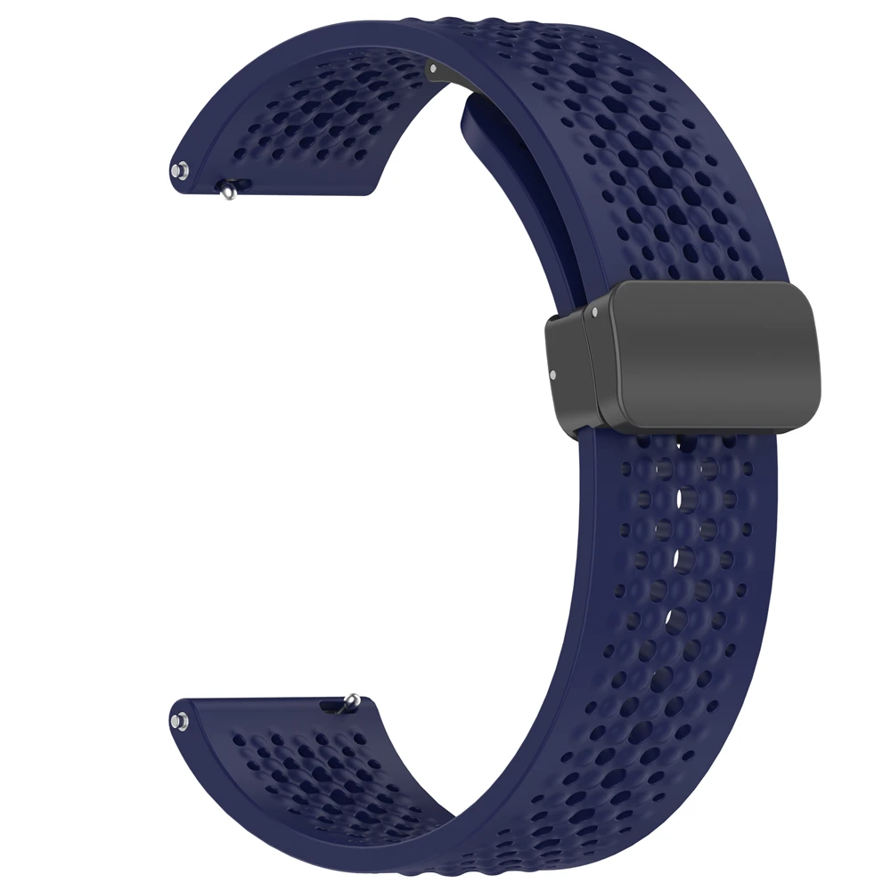 Enhanced Silicone Strap with Magnetic Clasp - 20mm/22mm