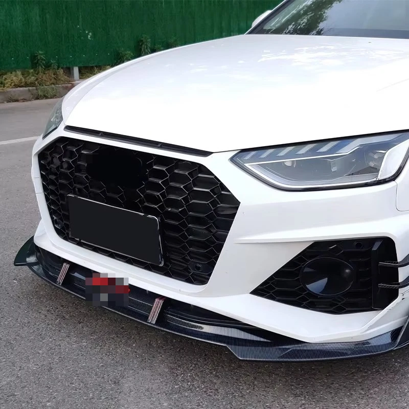 인기 판매 카본 파이버 차체 키트 아우디 A4 A4L 2020-2021-2022용 프론트 범퍼 립 스플리터