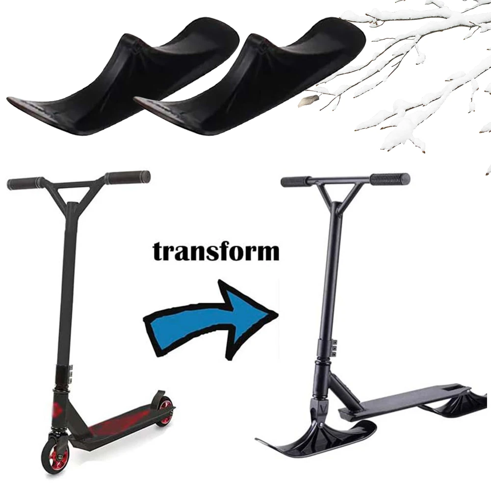 Scooter Sled Sled Ski Board Snow Sledge Board Set 1 Pair for Kids Outdoor Accessories