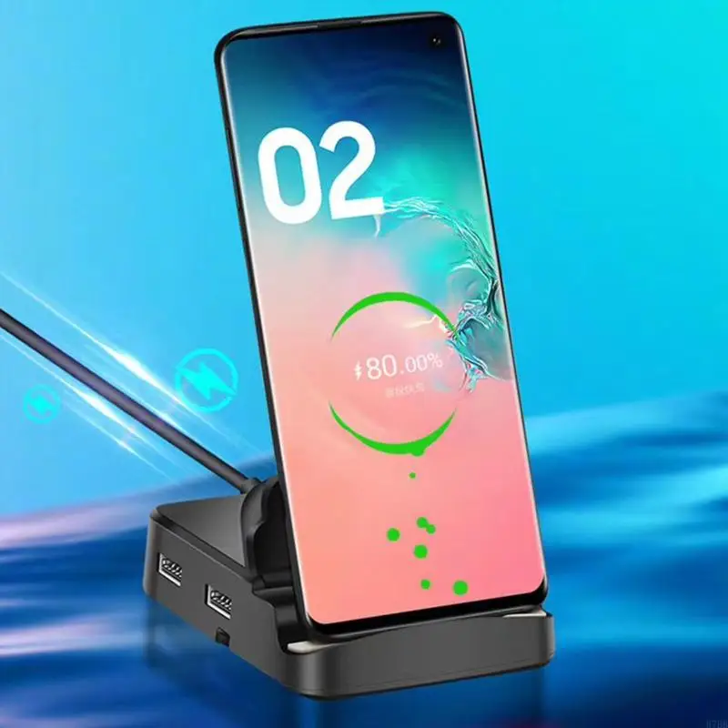 H7BB Cellphone Universal Type-C HUB Docking Station with USB Port Card Reader