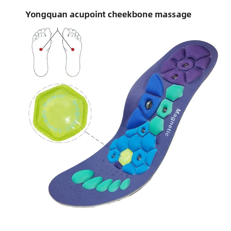 Medical Magnetic Therapy Sports Insoles Massage Foot Weight Loss Slimming Acupressure Insole Anti-fatigue Health Care Shoe Pads