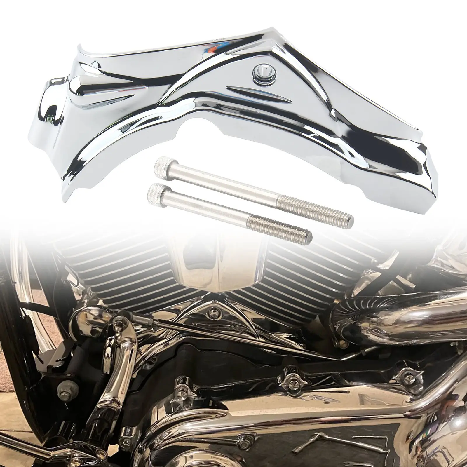 Moto Cromato Base Cilindro Copertura Laterale Moto Decor Accessori Per Harley Softail Slim Heritage Custom Fat Boy Efi 2007-2017