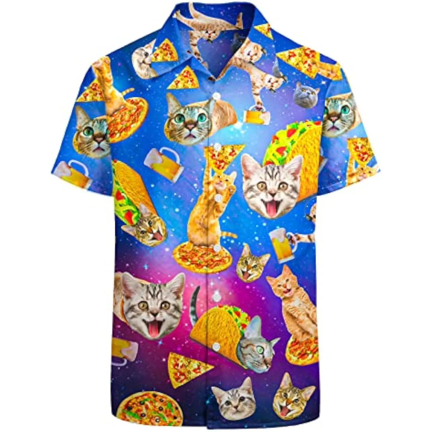 80s 90s Hawaiian Shirt for Men Vintage Button Down Short Sleeve Big and Tall Shirts Funny Party Disco Outfit clothes 5