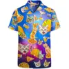 80s 90s Hawaiian Shirt for Men Vintage Button Down Short Sleeve Big and Tall Shirts Funny Party Disco Outfit clothes 5