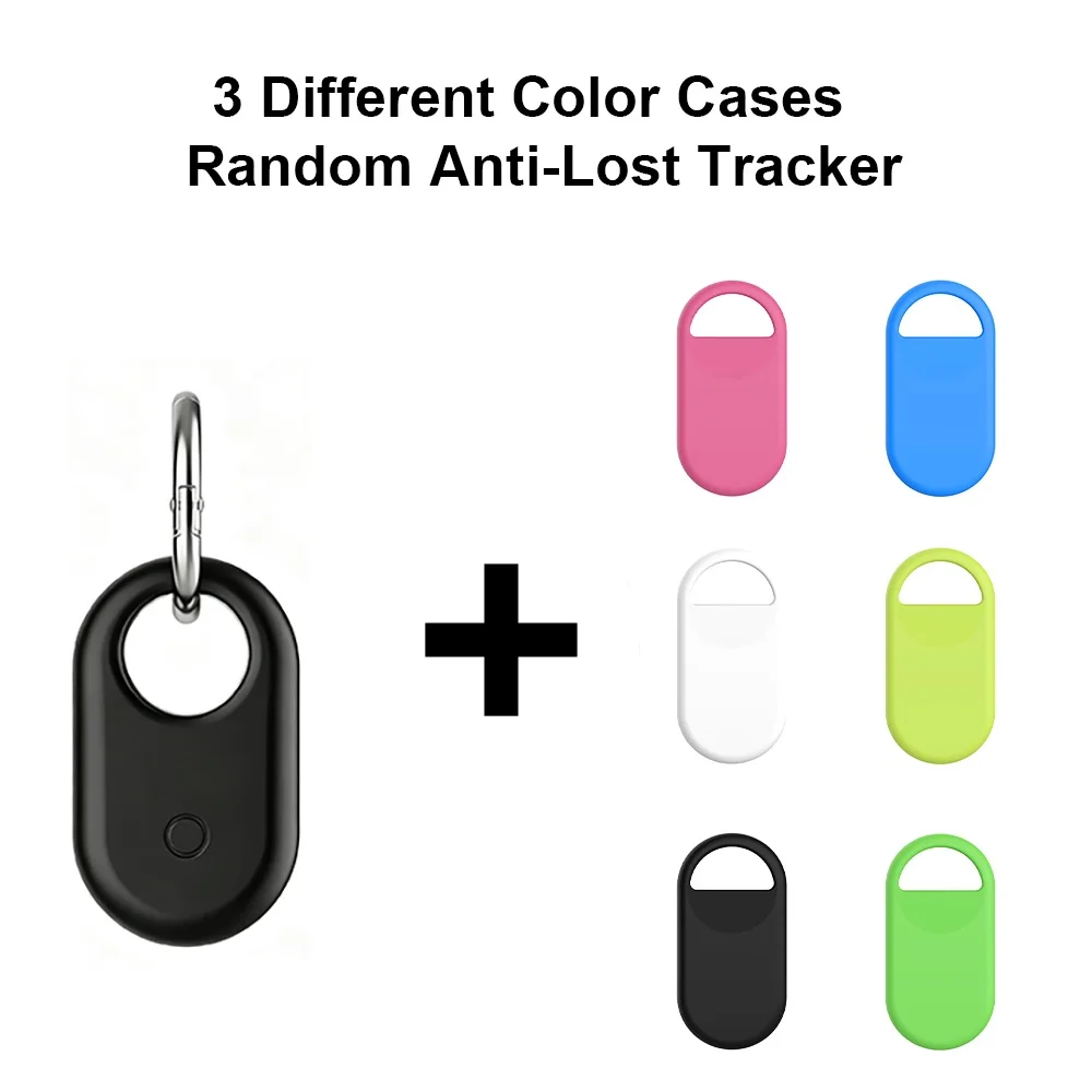 Enhanced Smart Tag Tracker Set with Multi-Color Protective Cases and Sound Alarm Key Locator