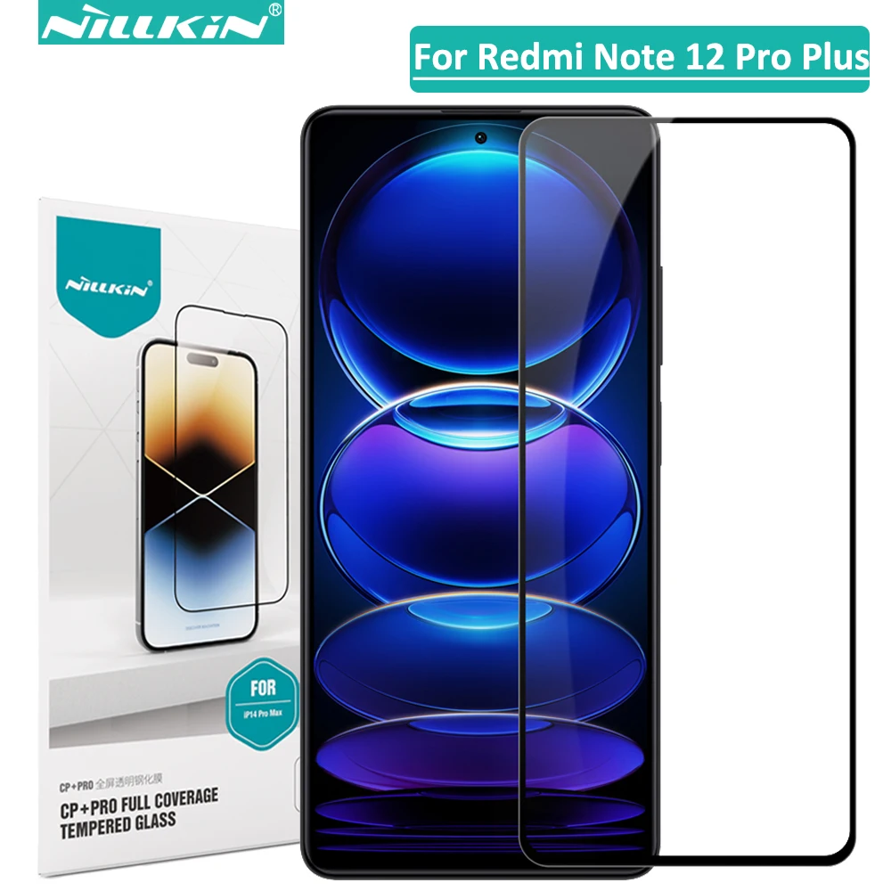 

Nillkin for Xiaomi Redmi Note 12 Pro Plus 5G, CP+Pro Tempered Glass 2.5D Full Cover Screen Protectors