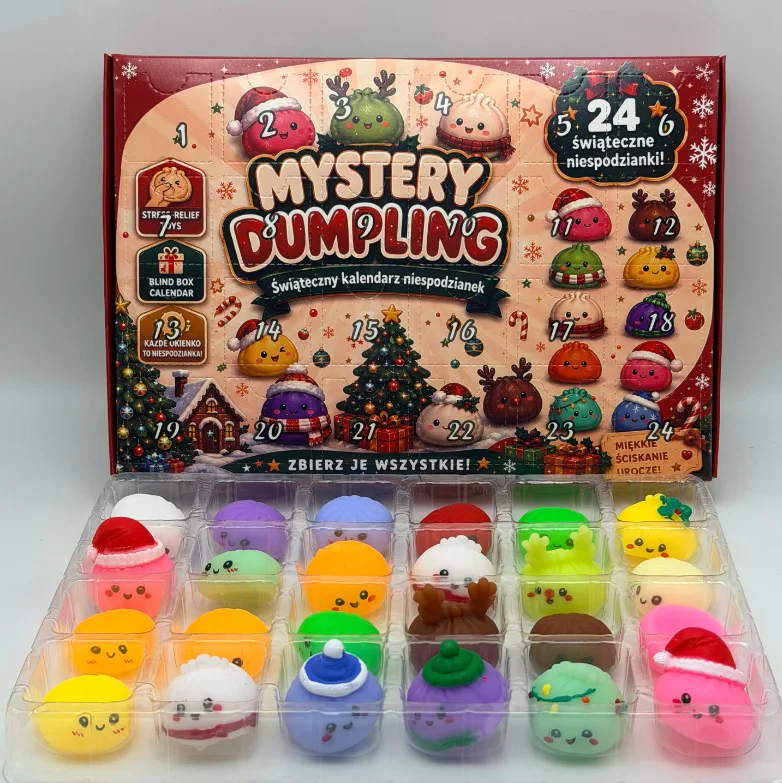 2026Christmas Squishy Advent Calendar , Fidget Countdown Calendar Surprises Sensory Fidget for Adult Christmas Party Favors Gift