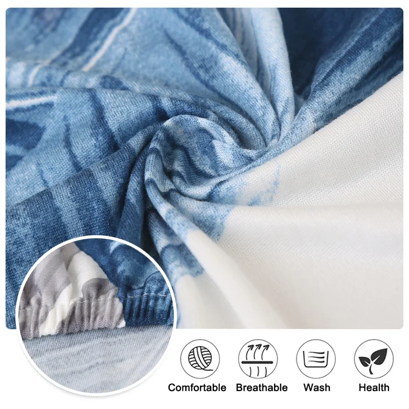 Stretch Futon Cover Armless Sofa Slipcover Folding Sofa Bed Couch Cover Washable Furniture Protector for Sofa Without Armrest 4