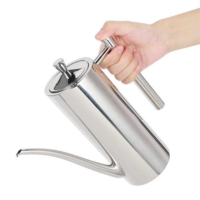 500ml 700ml pentola per olio in acciaio inossidabile antipolvere a prova di perdite contenitore per bottiglie di olio pentola per condimenti utensile da cucina per la casa 3