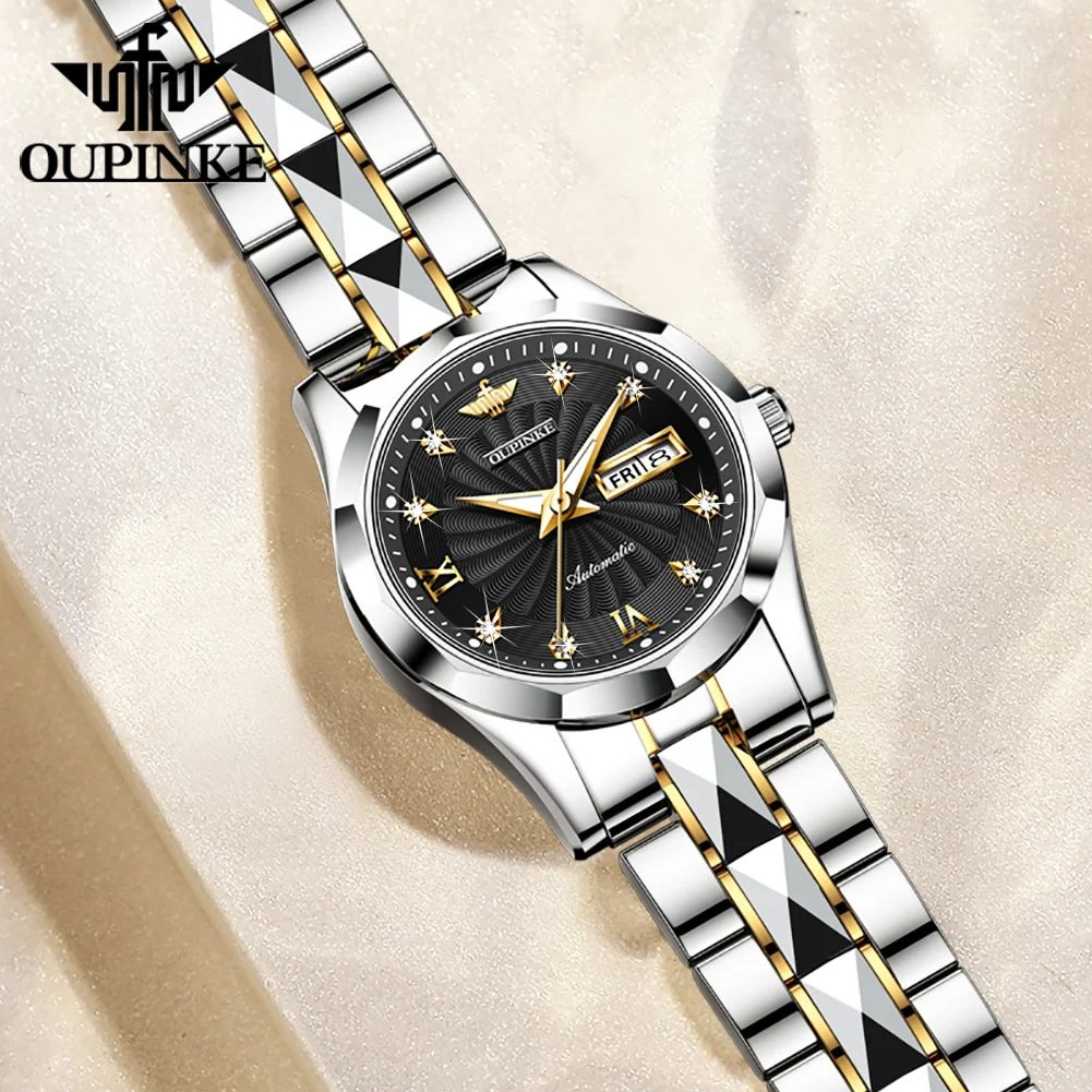 

Часы наручные OUPINKE женские механические, модные роскошные брендовые деловые водонепроницаемые автоматические
