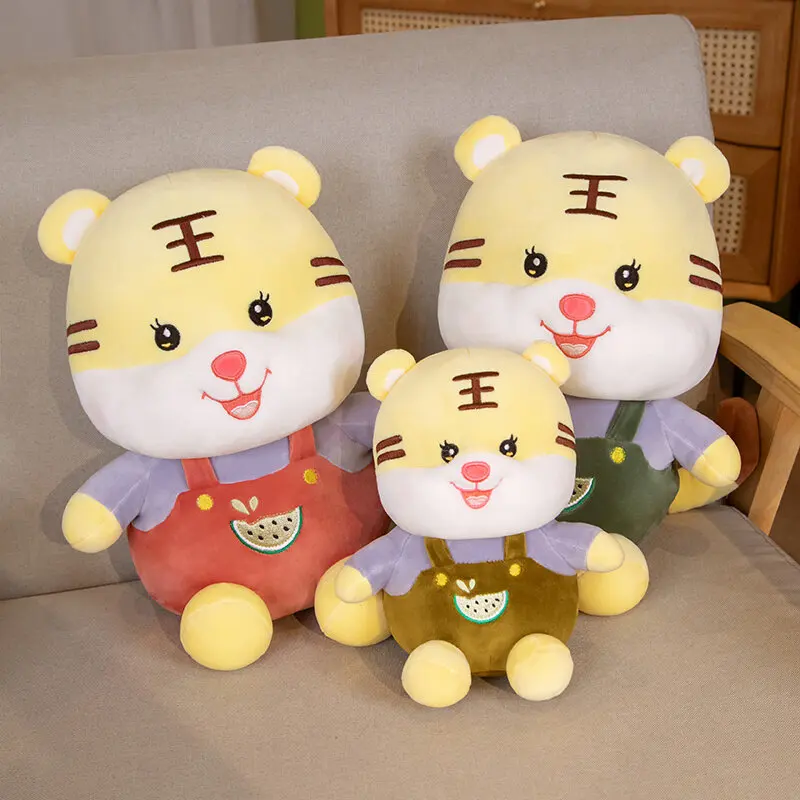 2022 Kawaii 22/35/45 см мультяшный Тигр Мягкая кукла искусственная мягкая комбинезон