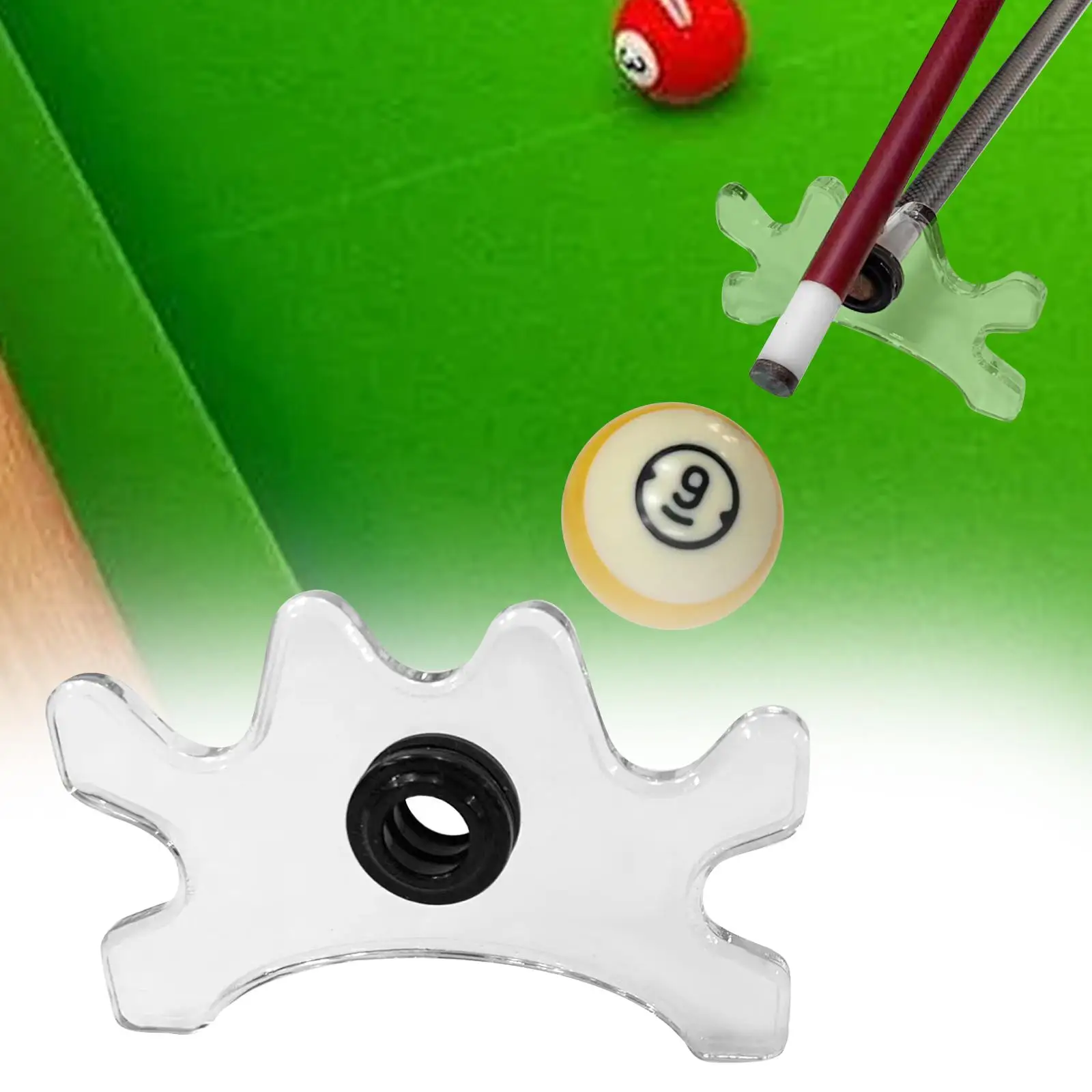 Billiards Cue Bridge Head Snooker Pool Cue Rack Replacement Professional Pool Cue Stick Bridge for Club Games Indoor Party Home