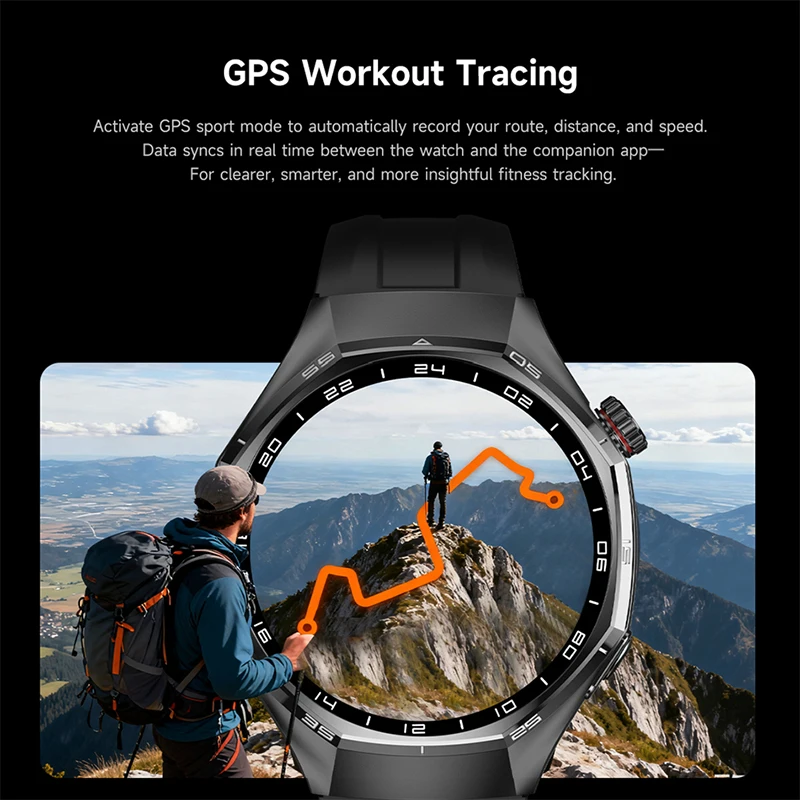 GPS Sports SmartWatches Man AMOLED HD Screen GPS Tracking Waterproof NFC Smart Watch Women Heart Rate Monitoring BT Call Watch